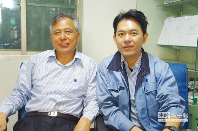 中佑精密材料總經理葉建宏博士（左）與副總經理王正欽博士（右）。圖／周榮發